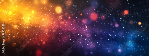 Abstract Gradient Background With Blurred Colors And Grain