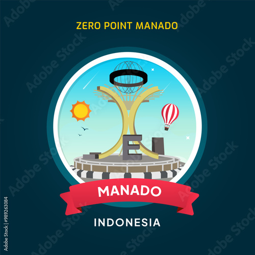 Indonesia Landmark Manado, Zero Point Manado