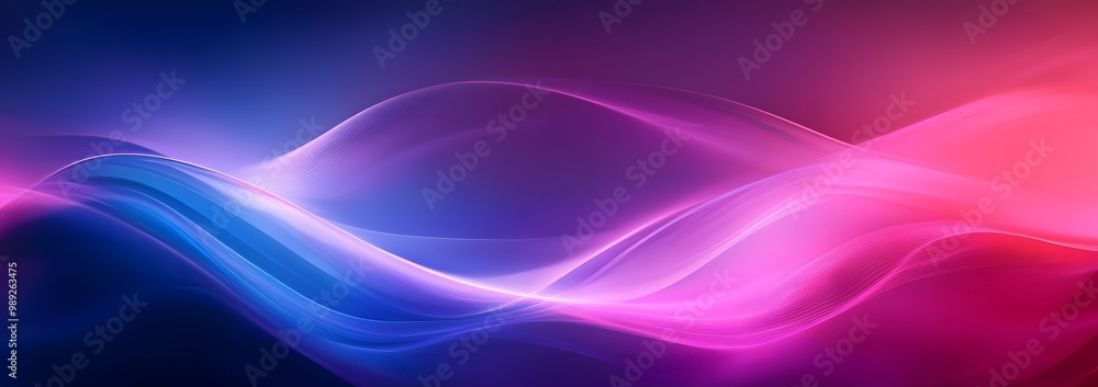 Fototapeta premium Abstract Gradient Background With Soft Lines