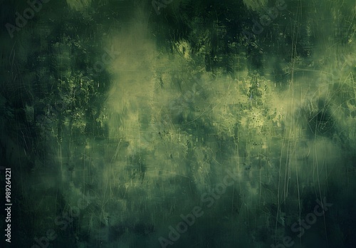 Dark Green Grunge Texture Background Wallpaper