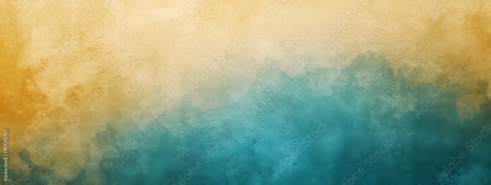 Abstract Grunge Background with Faded Blue and Yellow Gradient Abstract Grunge Background with Faded Blue and Yellow Gradient