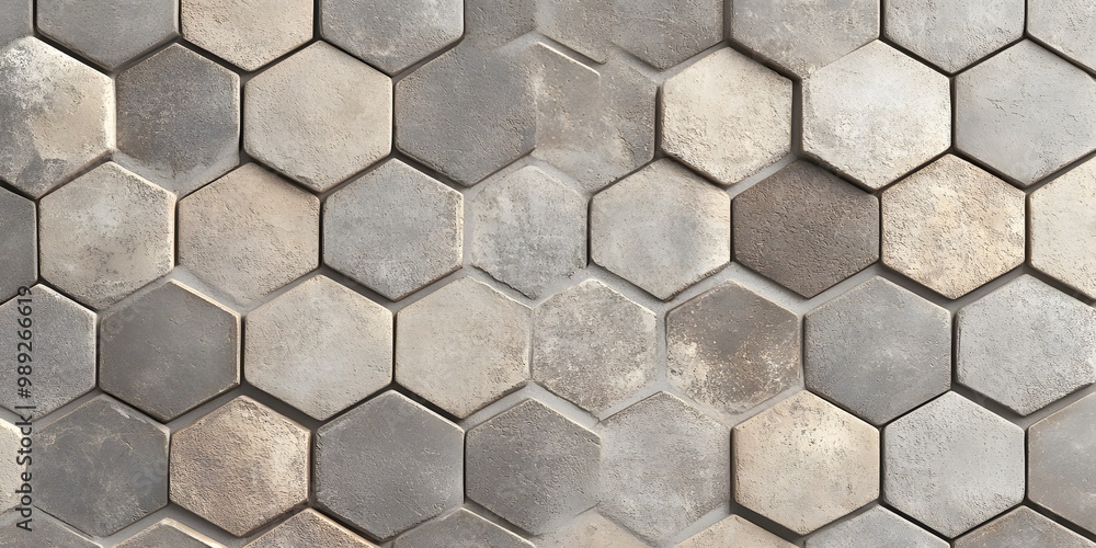 Beige Grey Hexagon Tile Wall Texture Beige Grey Hexagon Tile Wall Texture