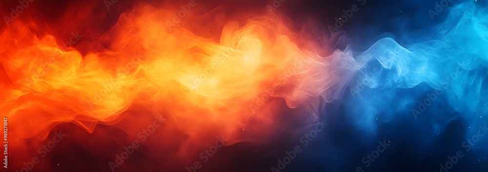 Abstract Gradient Background with Blue, Orange, and Red Colors Abstract Gradient Background with Blue, Orange, and Red Colors