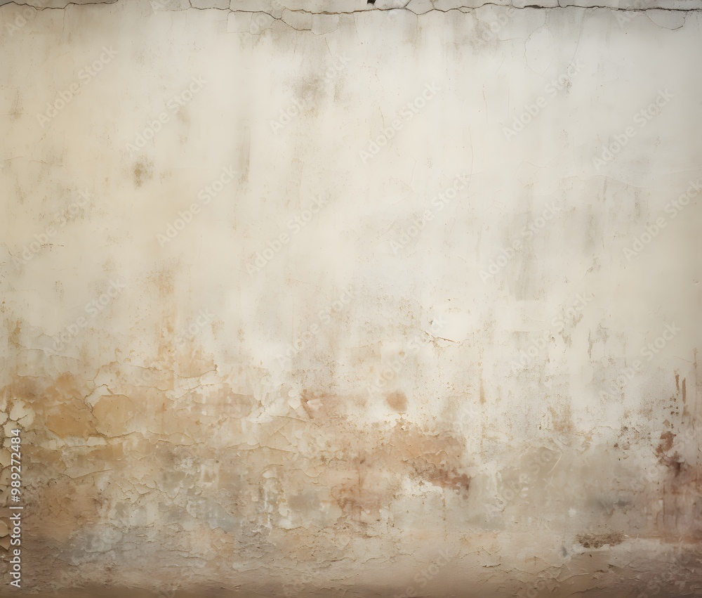 Fototapeta premium Vintage White Wall Texture With Crack And Paint