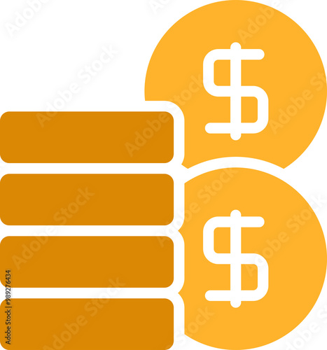 Pile of Dollar Coins Icon