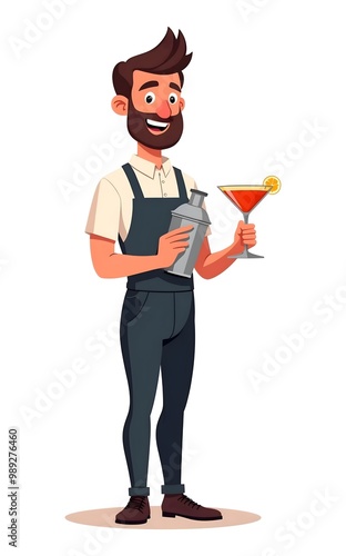 bartender illustration