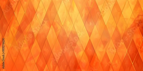 Warm Orange Diamond Pattern Background photo