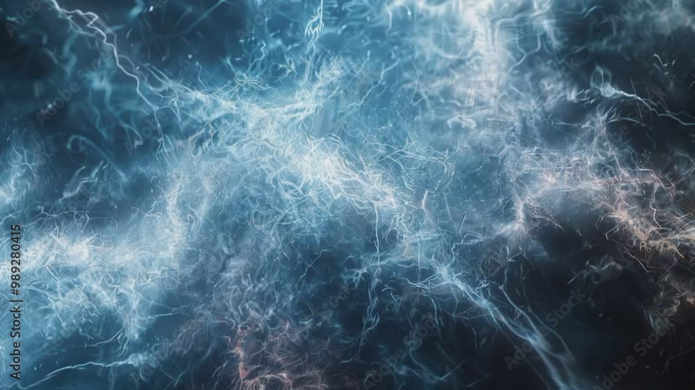Blue Energy Swirling in Cosmic Space with Subtle Star Trails Blue Energy Swirling in Cosmic Space with Subtle Star Trails