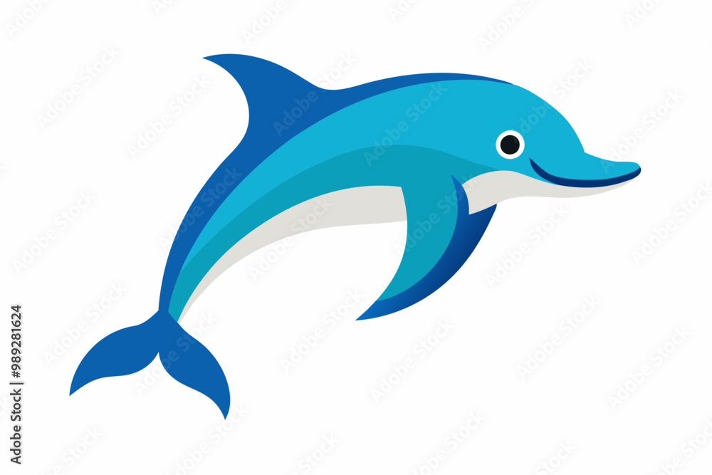 Fototapeta premium Amazon River Dolphin creative vector design