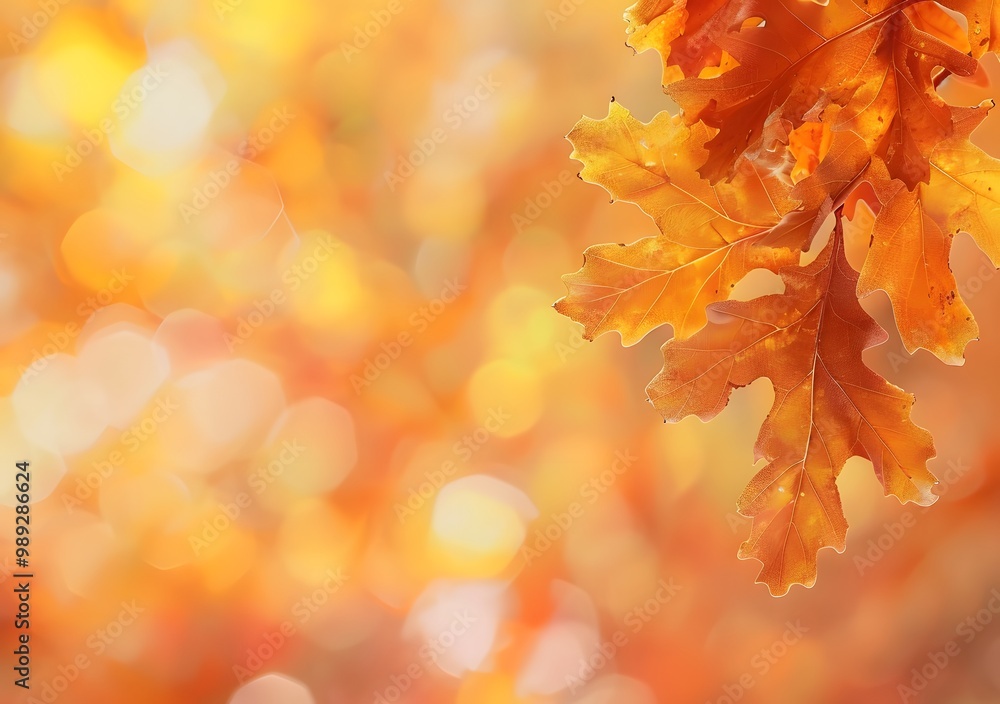 Autumn Leaves with Blurred Background Autumn Leaves with Blurred Background