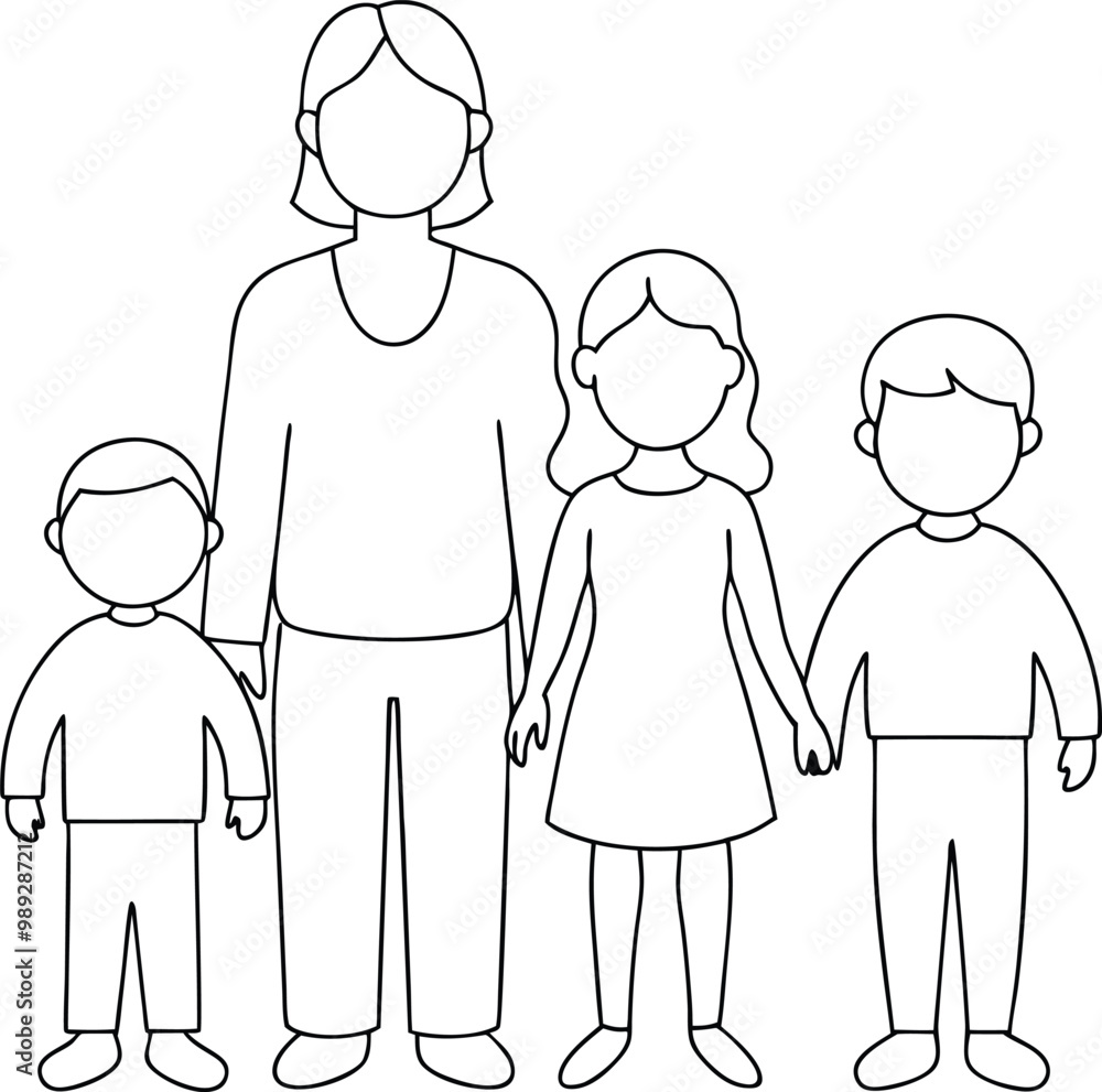 family outline, line art family illustration, simple family line art, loving family line art, hand-drawn family vector illustration family outline, line art family illustration, simple family line art, loving family line art, hand-drawn family vector illustration