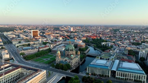 Wallpaper Mural Aerial view of famous places Berlin Cathedral Berliner Dom on the Museum in the historic centre of Berlin , Germany Torontodigital.ca