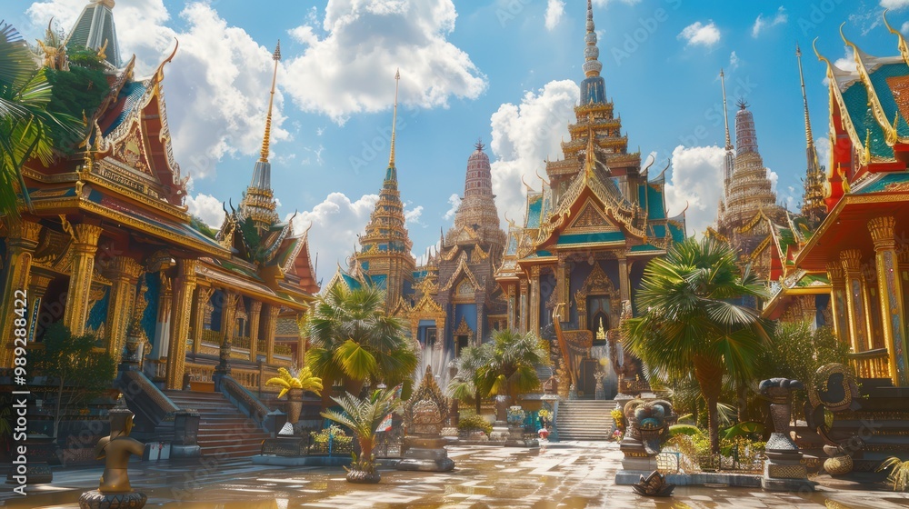 Obraz premium Grand Palace Complex, Thailand