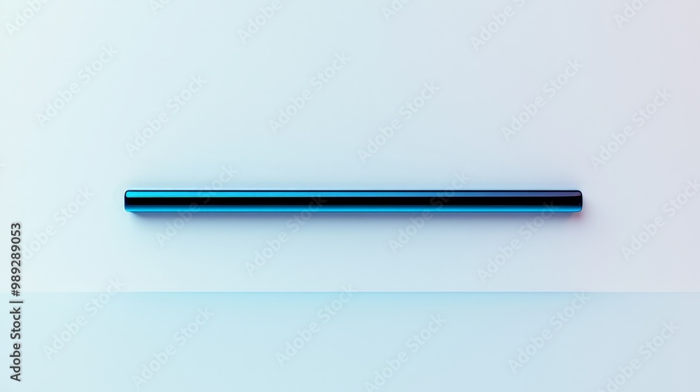 Elegant Minimalist Horizontal Bar in Soft Blue Light, Abstract Symmetry Concept for Design, Tranquil Luxury Mood Elegant Minimalist Horizontal Bar in Soft Blue Light, Abstract Symmetry Concept for Design, Tranquil Luxury Mood