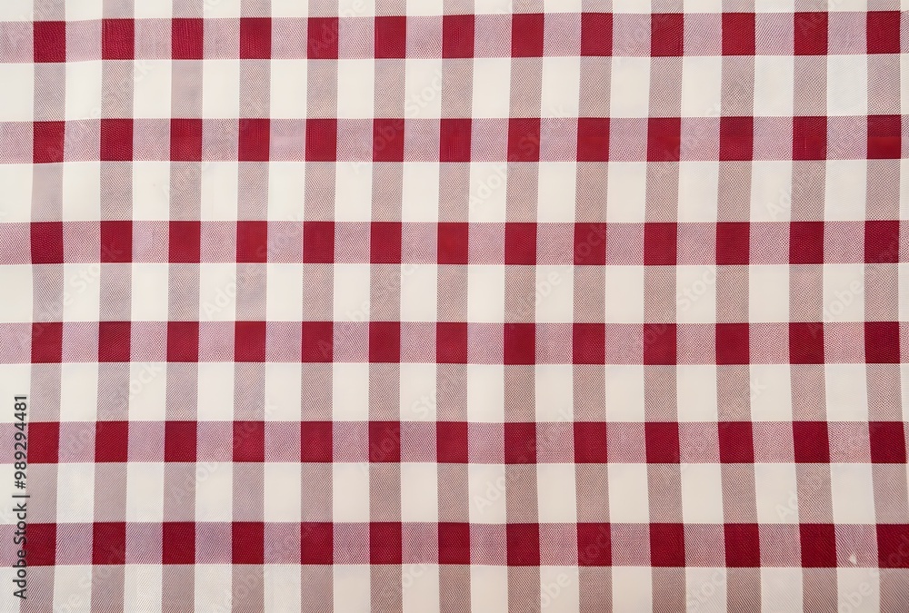 Beige and Red Plaid Fabric Texture Background Beige and Red Plaid Fabric Texture Background