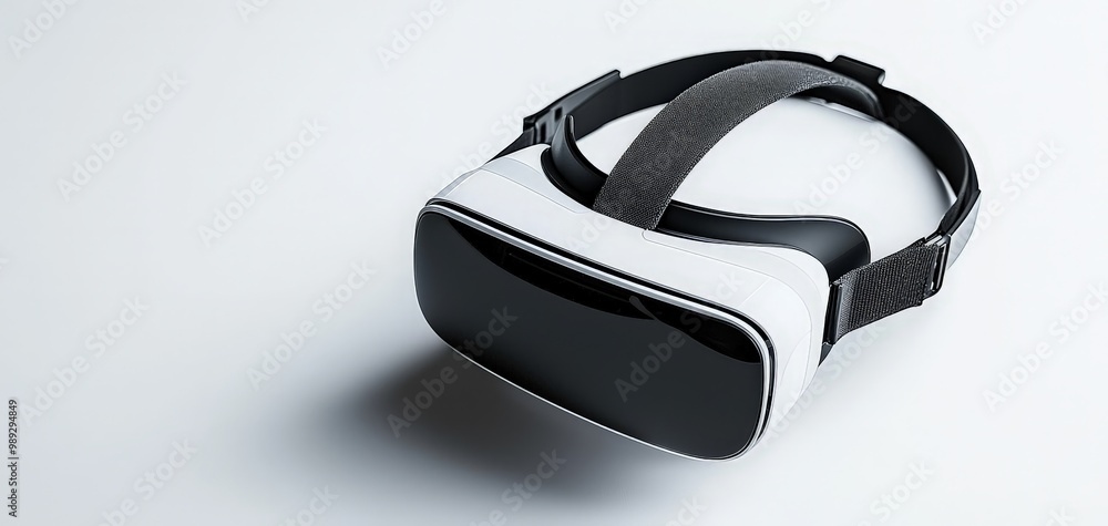 Sleek VR Headset Innovation in Monochrome Futuristic Technology Gadget on Clean White Surface with Minimalist Aesthetic for Marketing, Articles, and Social Media Posts Sleek VR Headset Innovation in Monochrome Futuristic Technology Gadget on Clean White Surface with Minimalist Aesthetic for Marketing, Articles, and Social Media Posts