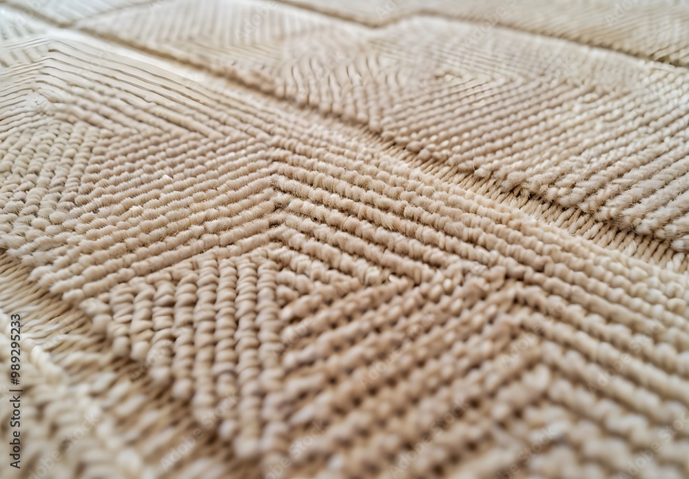 Beige Carpet Texture with Geometric Pattern Beige Carpet Texture with Geometric Pattern