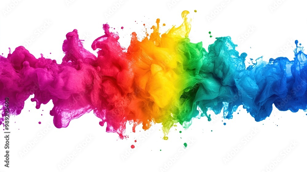 explosion of pride rainbow paint isolate explosion of pride rainbow paint isolate