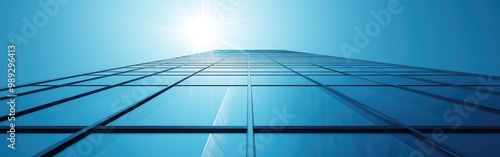 Wallpaper Mural Tall skyscrapers adorned with glass reflect sunlight in a vibrant urban financial district Torontodigital.ca