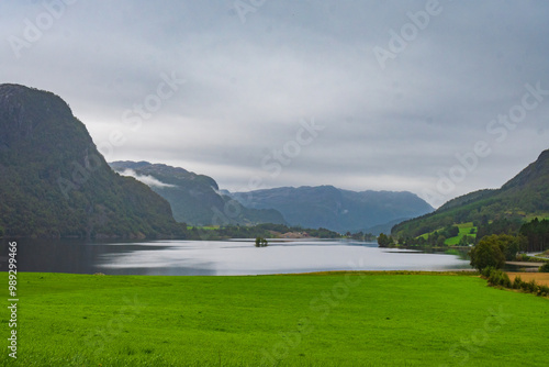 Obraz na płótnie Landscape of the south of Norway w salonie