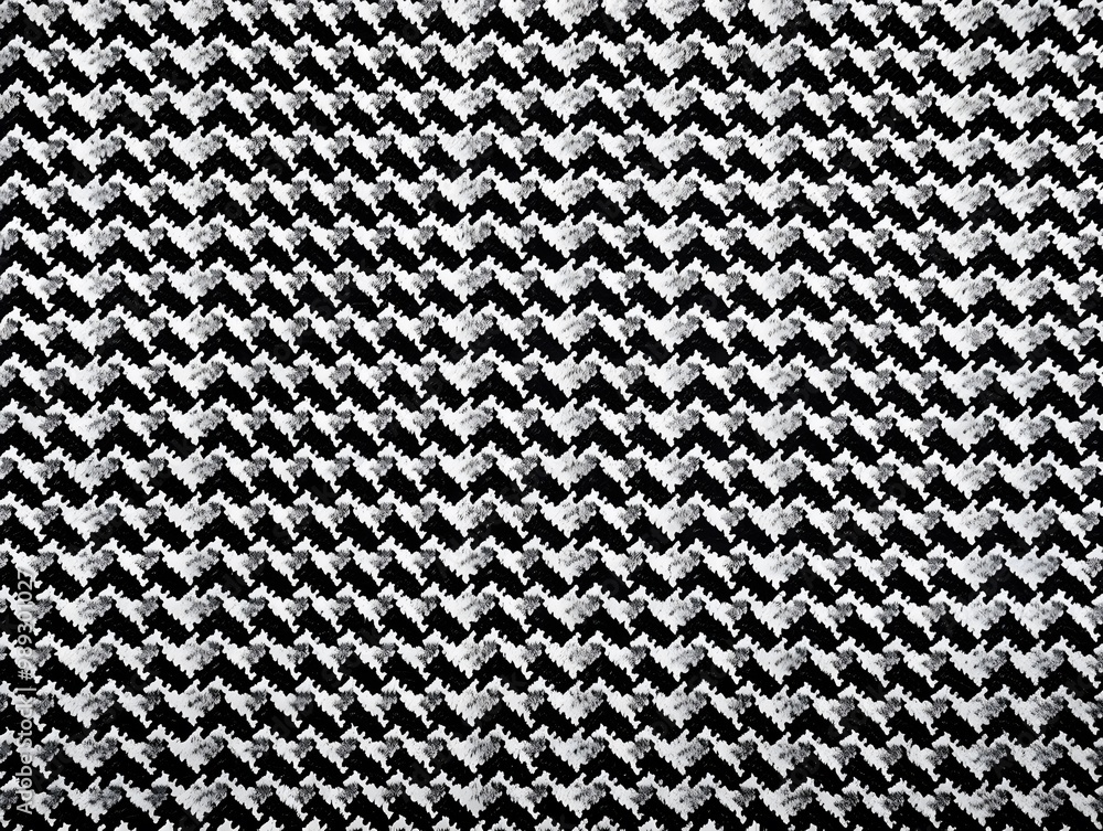 Black and White Houndstooth Fabric Texture Black and White Houndstooth Fabric Texture