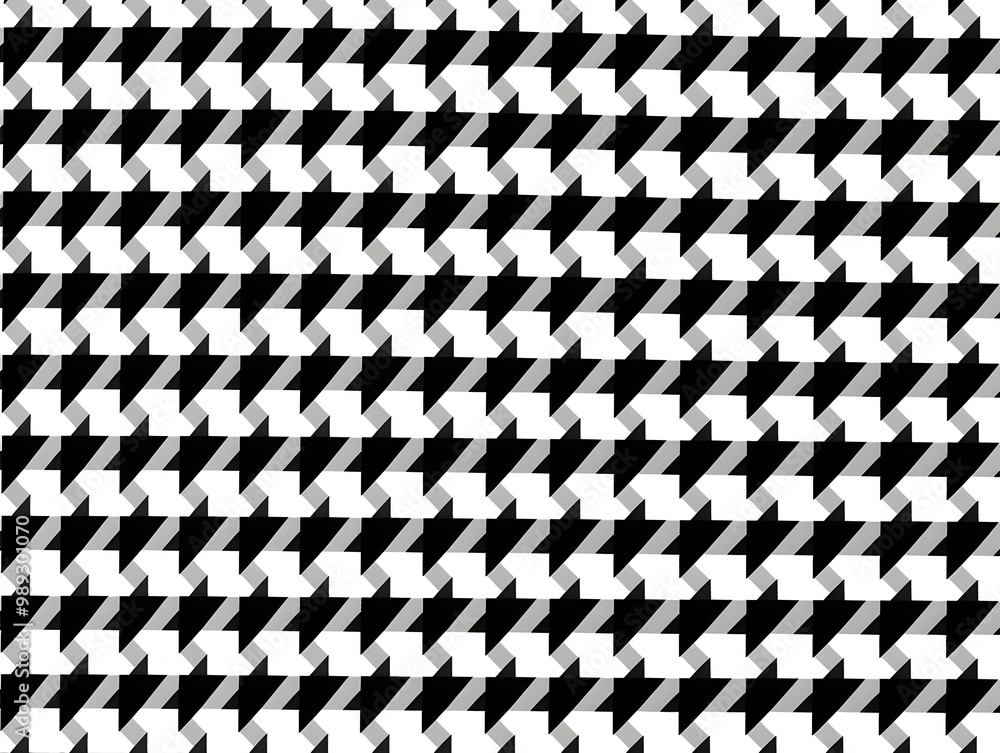 Black & White Houndstooth Seamless Pattern Black & White Houndstooth Seamless Pattern