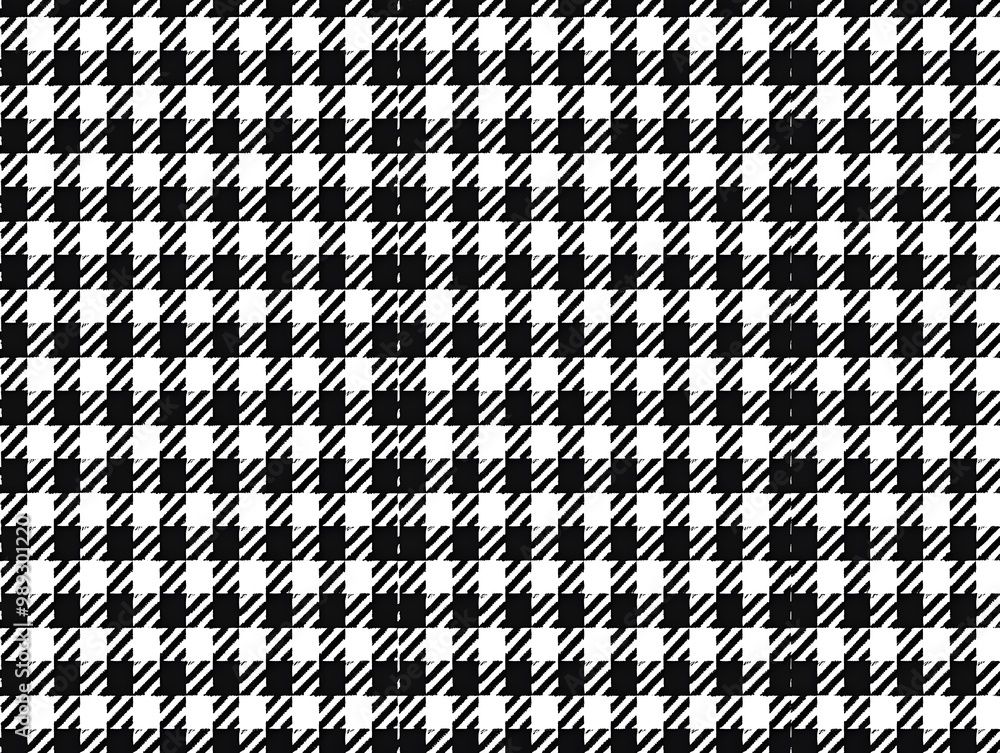 Black and White Houndstooth Pattern Seamless Texture Black and White Houndstooth Pattern Seamless Texture