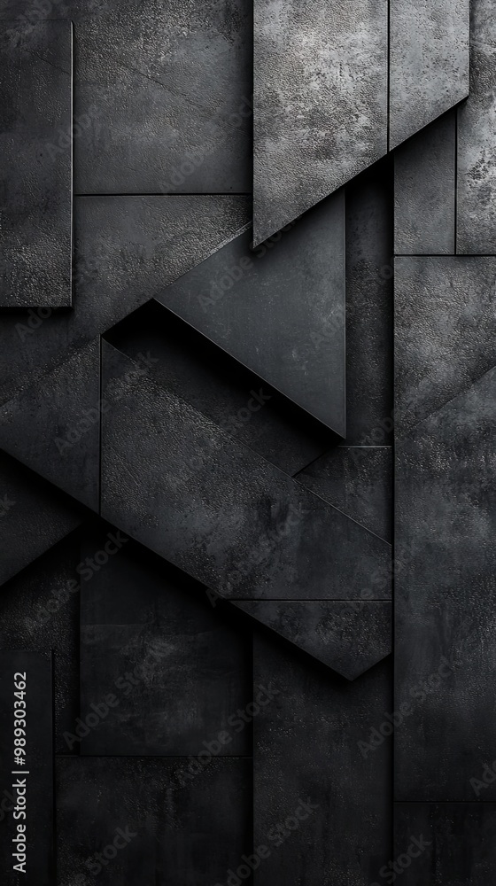 Aesthetic black textures featuring minimalist geometric shapes Aesthetic black textures featuring minimalist geometric shapes