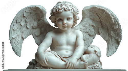 baby angel sculture PNG