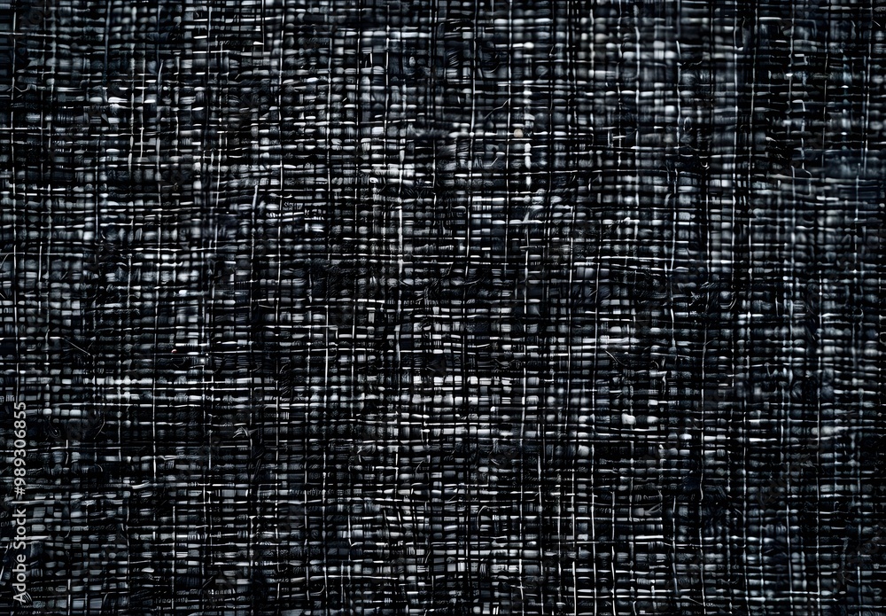 Black & Grey Woven Fabric Texture Background Black & Grey Woven Fabric Texture Background