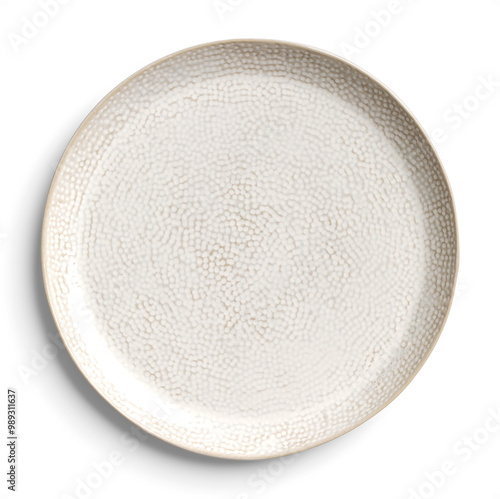 Round Textured Ceramic Plate