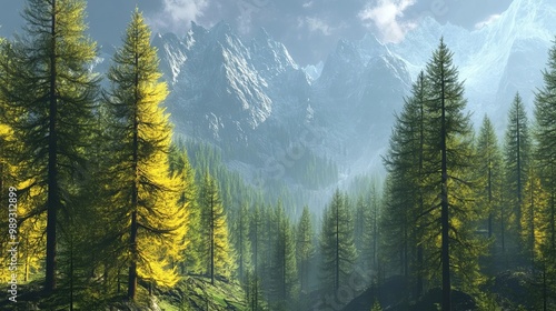 Mystic Alps forest photo