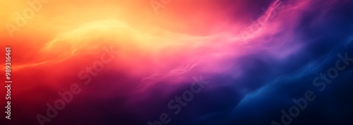 Abstract Blurred Gradient Background - Orange, Purple & Blue