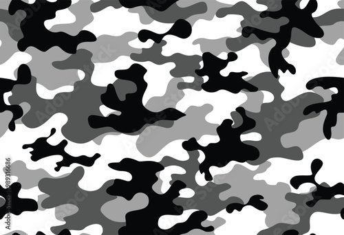 military camouflage gray pattern, army uniform texture, fashionable street design for print clothing, fabric, paper