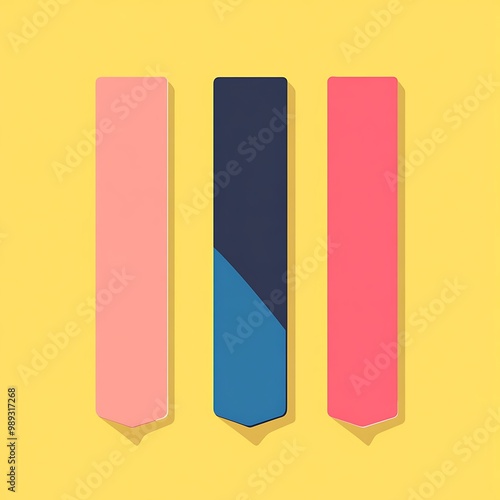 Colorful Bookmarks Vector Illustration for Playful Reading Desk Setup