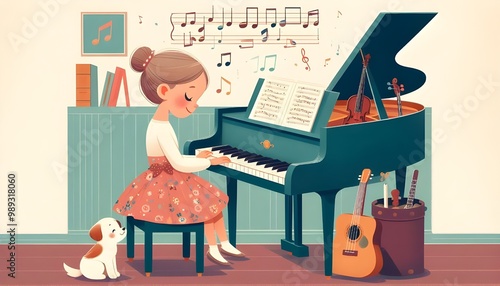 musician playing the piano