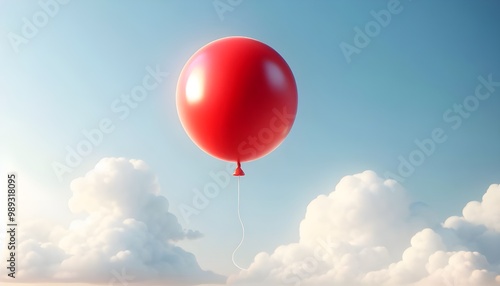 red balloon on sky