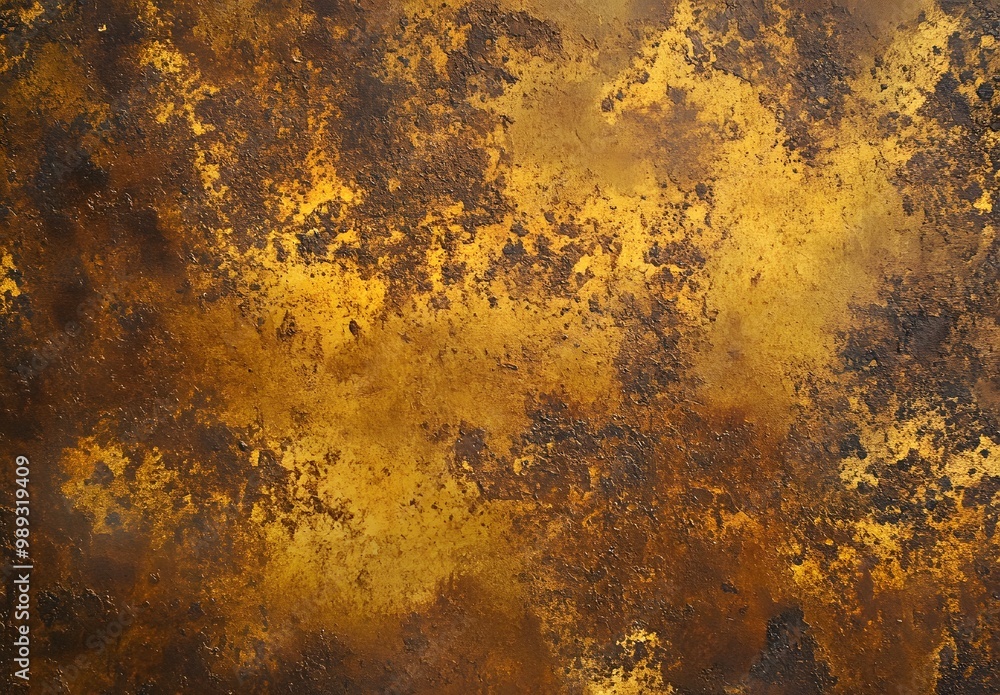 Rustic Brown Yellow Metal Texture Background Rustic Brown Yellow Metal Texture Background