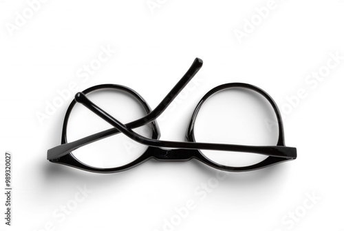 Konstfotografi Top View Open Reading Glasses with Black Frame