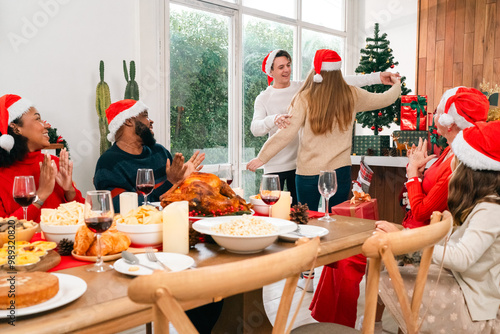 Joyful Christmas Dinner Cel...