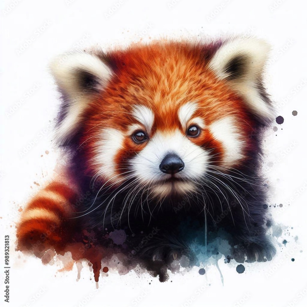 Obraz premium niedlicher roter Pandabär