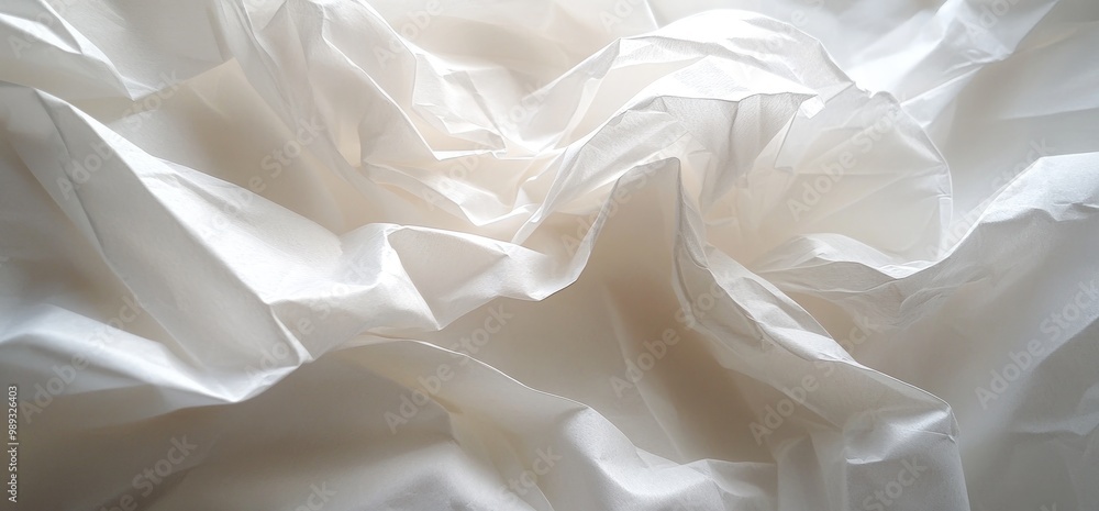 Abstract white fabric texture with folds and wrinkles. Abstract white fabric texture with folds and wrinkles.