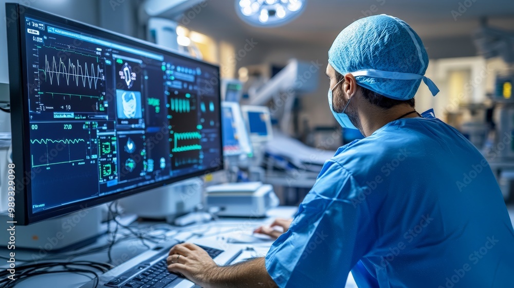 Surgeon Monitoring Patient Data in Operating Room Surgeon Monitoring Patient Data in Operating Room