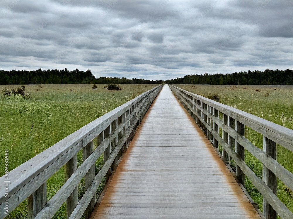 wooden bridge over the river wooden bridge over the river