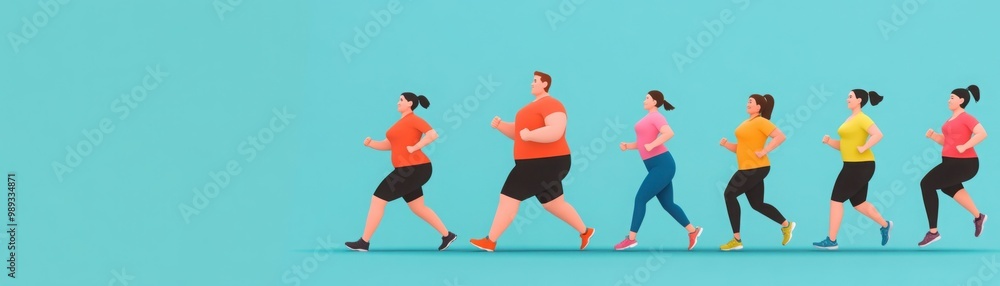 Diverse Group of People Exercising Together Diverse Group of People Exercising Together