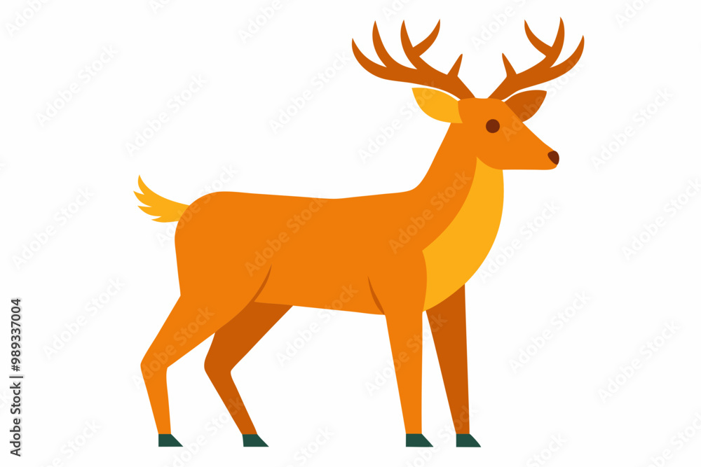 Obraz premium Deer vector art and illustration