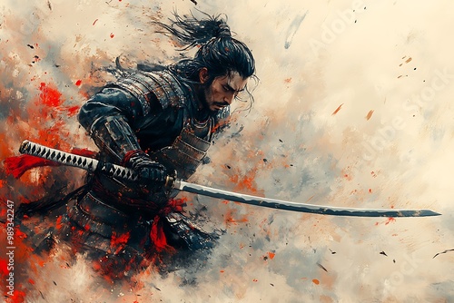 illustration of a samurai warrior at Battlefield
