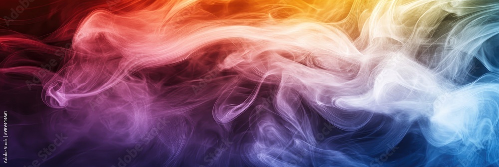 Abstract smoke texture swirling in soft, flowing lines with rich gradients of color Abstract smoke texture swirling in soft, flowing lines with rich gradients of color