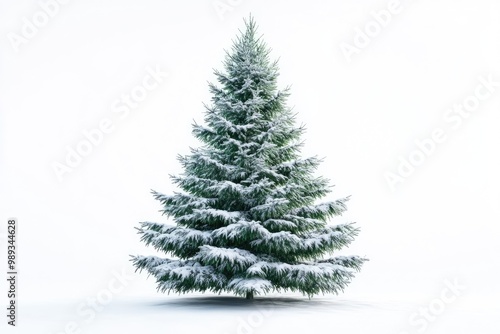 christmas tree isolated Beautiful christmas tree isolated on a white background