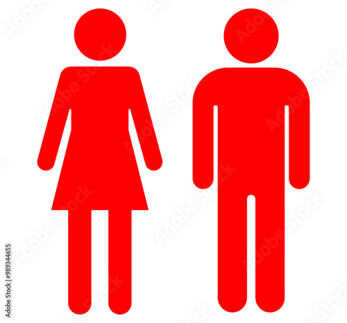 Wallpaper Mural Ladies and Gents Toilet Restroom Icons Lavatory Sign for Print Vector Illustrations Torontodigital.ca